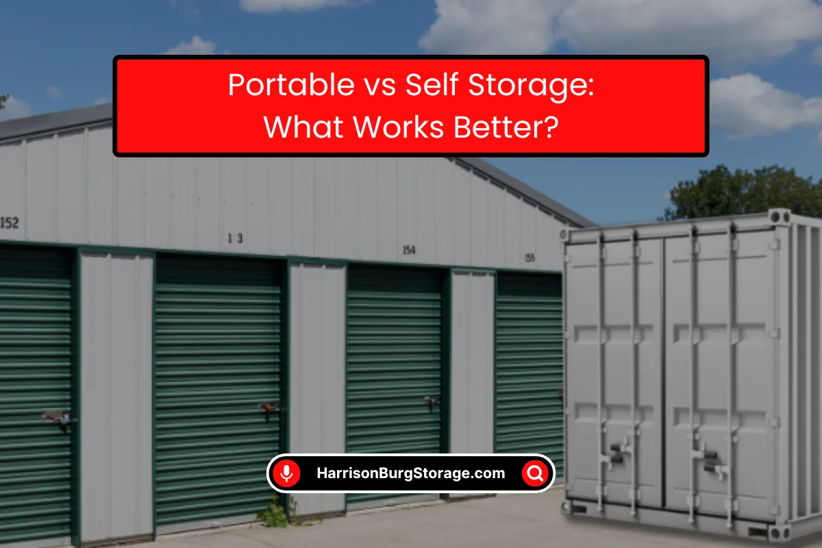 Portable Containers vs Storage Units